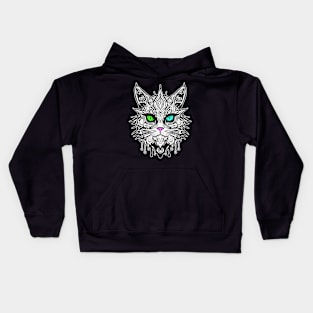 Bright eyed cat Kids Hoodie